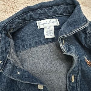 Ralph Lauren Kids Denim Dress - Blue